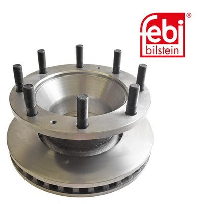 Febi 17369 Brake Disc Front Axle With Wheel Studs Premium High Performance