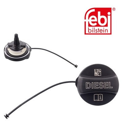 Febi 45549 Fuel Filler Cap Plastic Black Premium Fits BMW X5 2013 - 2015