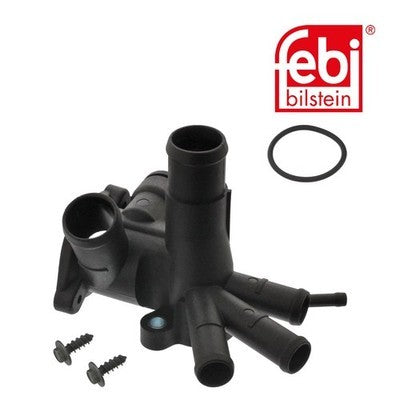 Febi 18248 Coolant Flange Left Plastic Premium Fits VW Polo 1987 - 1994