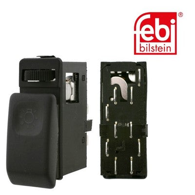 Febi 15624 Light Switch Plastic Black Premium Fits VW Golf 1983 - 1991