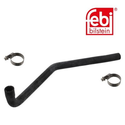 Febi 49107 Coolant Hose Black With Clamps Durable Standard High Performance