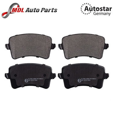AutoStar Germany Rear Brake Pads Set 8K0698451F for Audi A4 B8 2.0D