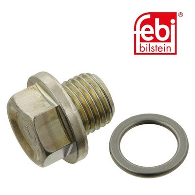 Febi 30269 Oil Drain Plug Male Hex Premium Fits Hyundai Coupe 1998 - 2002