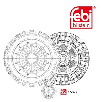 Febi 172272 Clutch Kit With Synthetic Grease Premium Grade High Performance