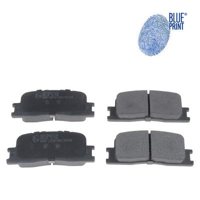 Blueprint ADT342129 Brake Pad Set Rear Axle Fits Toyota Camry 2001 - 2006