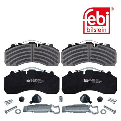 Febi 16666 Brake Pad Set Rear Axle Front Axle With Fastening Material Premium
