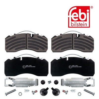 Febi 16719 Brake Pad Set Front Axle With Fastening Material High Performance