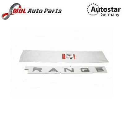 AutoStar Germany Gloss Black 'RANGE' Hood Badge LR066749 for Land Rover
