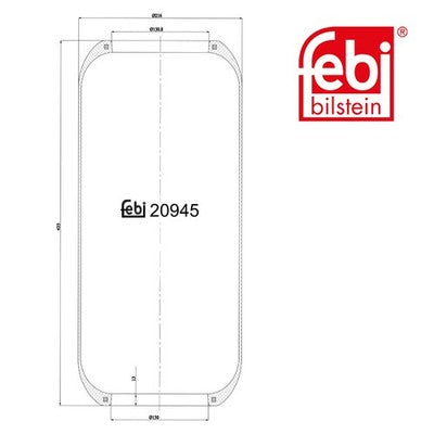 Febi 20945 Air Spring Standard Durable Premium Grade Fits VW Polo 2005 - 2009