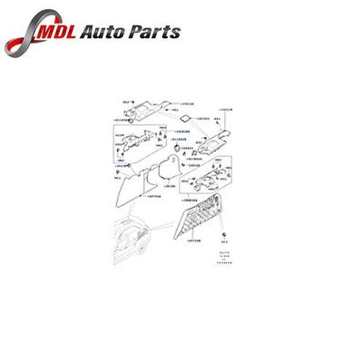 Land Rover Genuine PANEL LOAD COMPARTMENT TRIM LR068085