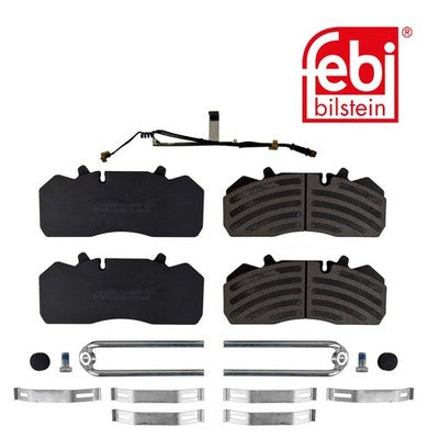 Febi 171243 Brake Pad Set Rear Axle With Fastening Material High Performance