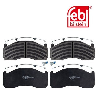 Febi 116233 Brake Pad Set Rear Axle Front Axle With Fastening Material Premium