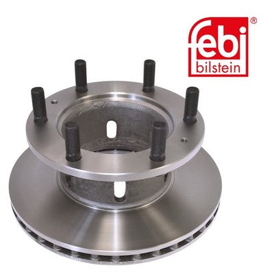 Febi 17413 Brake Disc Front Axle With Wheel Studs Premium High Performance