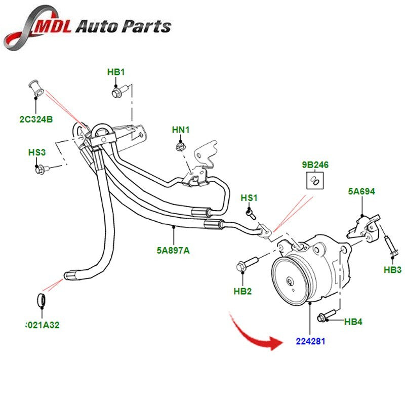 Genuine Anti Roll Control Pump 4.4L V8 Diesel Vogue + Sport 2013 On LR035472