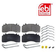 Febi 16968 Brake Pad Set Rear Axle Front Axle Premium Grade High Performance