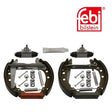 Febi 37545 Brake Shoe Set Manual Rear High Performance Fits Audi 80 1978 - 1981