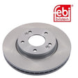 Febi 31470 Brake Disc Front High Performance Fits Hyundai ix20 2011 - 2019