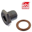 Febi 47130 Oil Drain Plug Steel Zink-Nickel Coated Fits Citroën C4 2006 - 2007
