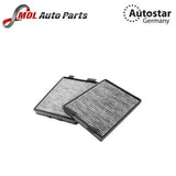 AutoStar Germany Active Carbon Cabin Air Filter Set for BMW E39 64110008138