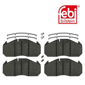 Febi 16567 Brake Pad Set Front Rear Axle With Fastening Material Premium