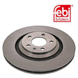 Febi 43909 Brake Disc Rear Axle High Performance Fits Audi A6 2006 - 2011