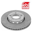 Febi 08458 Brake Disc Front Axle Standard Premium Fits Audi 100 1984 - 1988