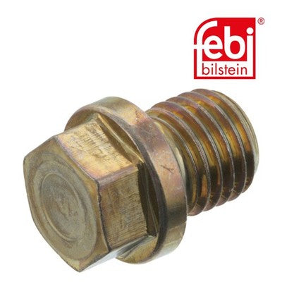 Febi 48904 Oil Drain Plug Steel Male Hex Fits Mercedes-Benz E-Class 2013 - 2015