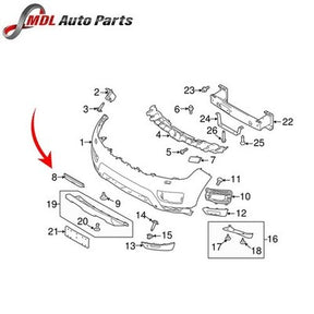 Land Rover Genuine Front Bumper Air Deflector - LR049653