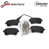 AUTOSTAR 7H0698451B BRAKE PAD SET FOR AUDI CERAMICS
