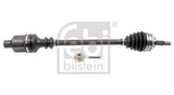 Febi 184837 Drive Shaft With Nut Front Axle Right Fits Renault Clio 2001 - 2016