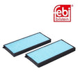 Febi 32756 Cabin Filter Set Premium High Performance Fits Kia Carens 2002 - 2006