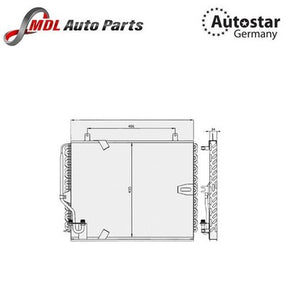 Autostar Germany For BMW CONDENSER E34 64531382291