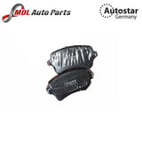 AutoStar Germany Rear Ceramic Brake Pads 8K0698451G for Audi A4 A5 Q5 S4 S5