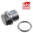 Febi 30655 Oil Drain Plug Male Hex Zinc-Coated Fits Subaru Forester 1998 - 2001