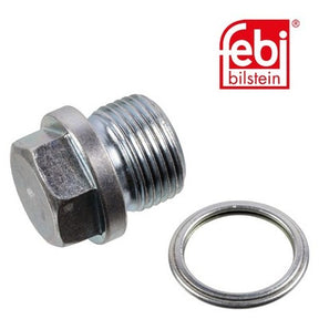 Febi 30655 Oil Drain Plug Male Hex Zinc-Coated Fits Subaru Forester 1998 - 2001