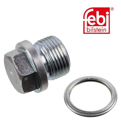 Febi 30655 Oil Drain Plug Male Hex Zinc-Coated Fits Subaru Forester 1998 - 2001
