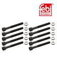 Febi 12653 Cylinder Head Bolt Set Heavy Standard Durable For Audi 50 1974 - 1978
