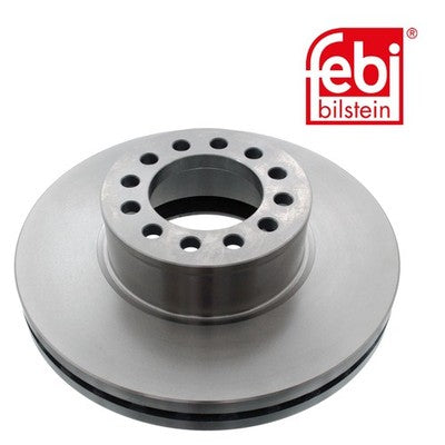 Febi 101728 Brake Disc Front Axle Non-Steered Trailing Axle High Performance