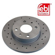 Febi 107724 Brake Disc Rear Premium Fits Fiat 500 / 595 / 695 2008 - 2024