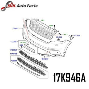 Land Rover Genuine Velar Grille - Bumper (Lower) - LR138299