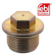 Febi 19294 Oil Drain Plug Steel Male Hex Zinc-Coated Fits Audi A6 1997 - 2005