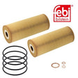 Febi 105764 Oil Filter Set With Gasket And Seal Premium Grade High Performance