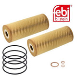 Febi 105764 Oil Filter Set With Gasket And Seal Premium Grade High Performance