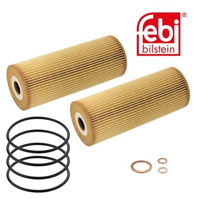 Febi 105764 Oil Filter Set With Gasket And Seal Premium Grade High Performance