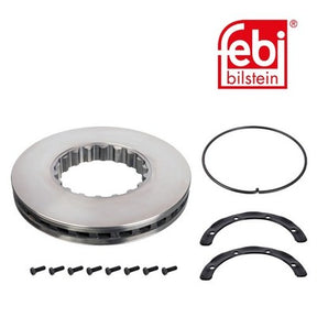 Febi 104672 Brake Disc Rear Axle Front Axle With Fastening And Mounting Material