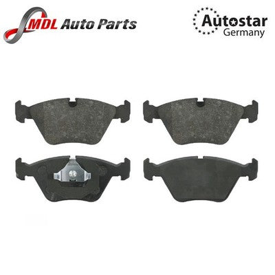 AutoStar Germany Front Brake Pads 34111158265 BMW E32 E34 E36 Z3 M3 3.0L 3.2L