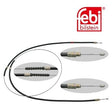 Febi 17903 Brake Cable Left Rear Right Durable Fits Peugeot Boxer 1997-2002