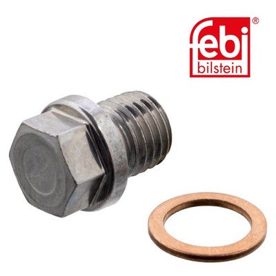 Febi 12341 Oil Drain Plug Male Hex Oiled Fits Mercedes-Benz E-Class 2013 - 2015
