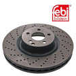 Febi 44145 Brake Disc Front Premium Fits Mercedes-Benz S-Class 2002 - 2005