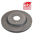 Febi 108196 Brake Disc Rear Axle Premium Fits Opel Astra 2012 - 2018